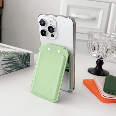 Magnetic Phone Stand and holder with wallet&cosmetic mirror