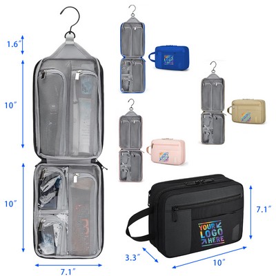 Travel Toiletry Bag with Hanging Hook