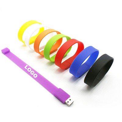 Custom Silicone USB Flash Drive Wristband Bracelet