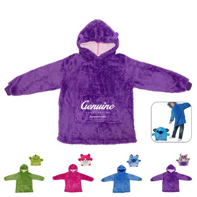 Kids Microfiber Wearable Blanket