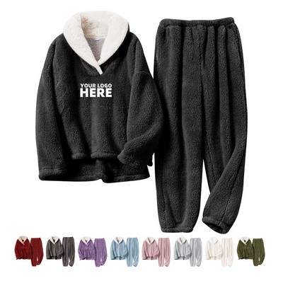 Women's Fluffy Pajamas Set