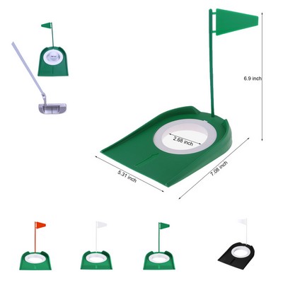 Golf Putting Cup with Flag