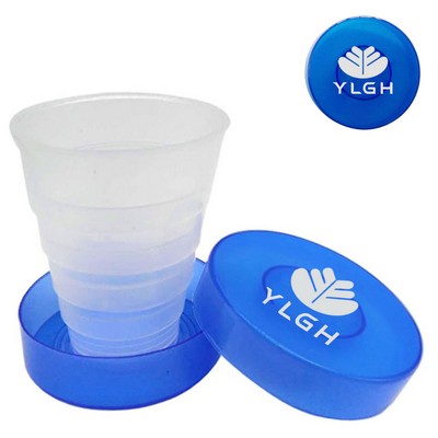 Collapsible Plastic Cup With Inner Pill Case