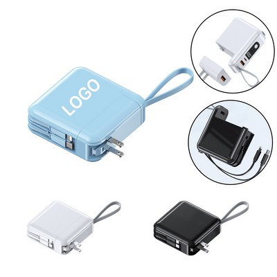 15000 mAh Power Bank With Cable and Plug