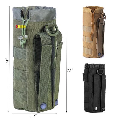 Upgraded Tactical Drawstring Molle Water Bottle Holder Tactical Pouches