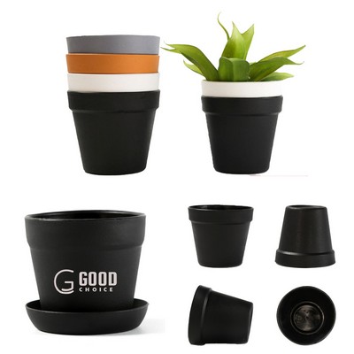 Mini Square Plastic Planters