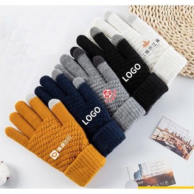 Winter Knitted Touchscreen Gloves