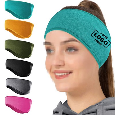 Fleece Ear Warmer Headband with Earplugs