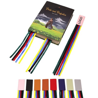 PU Leather Bible Ribbon Bookmark With Colorful Ribbons