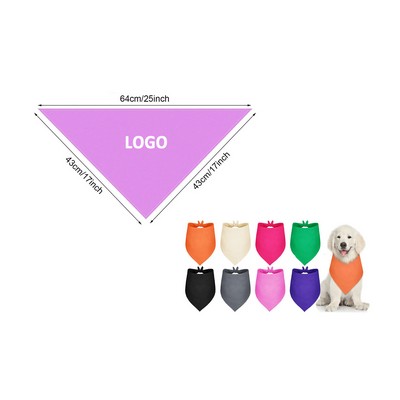 Pet Polyester Triangle Bandanas