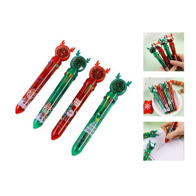 Christmas Retractable Pens - Festive Designs