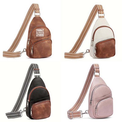 Small Leather Sling Bag for Women