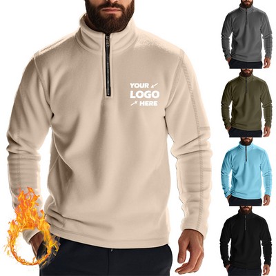 Men's Quarter Zip Fleece Pullover