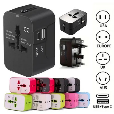 Universal Travel Adapter with USB-C