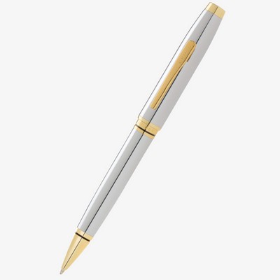 Coventry Polished Chrome with Gold Tone Ballpoint Pen