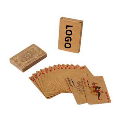 Kraft Paper Poker Playing Card