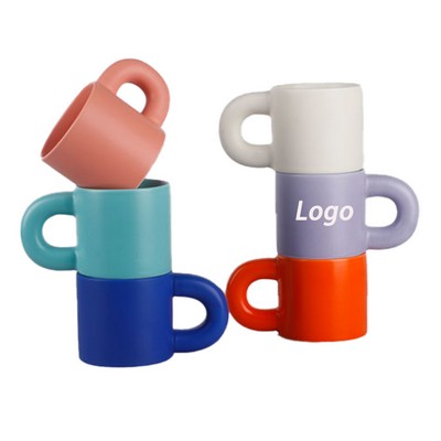 Mug Big Ears Handle Creative Ceramic Coffee Mug