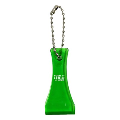 Plastic Lottery Ticket Scraper Tool Keychain