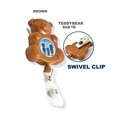 Retract-A-Badge™ Teddy Bear Badge Retractor