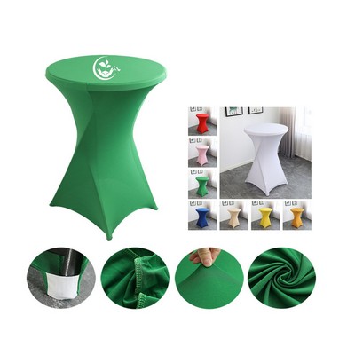 32'' Cocktail Round Stretch Spandex Table Cover