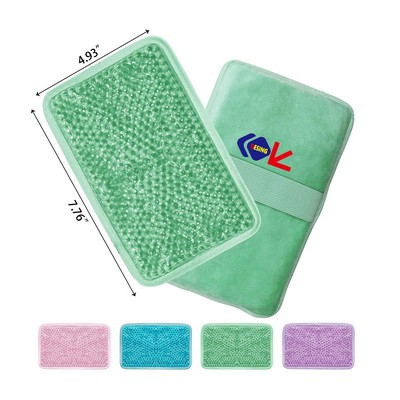 Compress Therapy for Pain Gel Beads Ice Pack Ice Bag with Strap-Reusable Hot Cold Pack