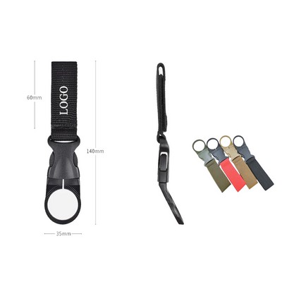 Portable Water Bottle Hanging Holder Straps With Buckle Clip