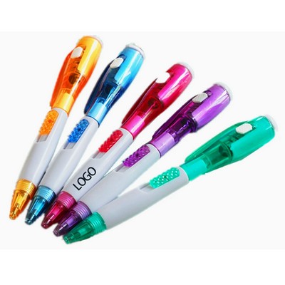 3-In-1 Led Flashlight Ballpoint Pen