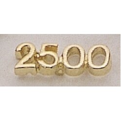 2500 (numeral) Marken Design Cast Lapel Pin (Up to 7/8")