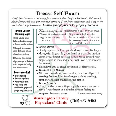 Health & Safety Breast Exam Magnet