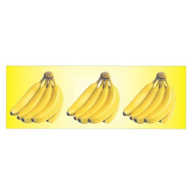 Bananas Panoramic Metal Photo Magnet