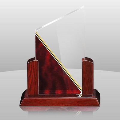 Maroon Red Elegant Summit Award (11"x9"x3")