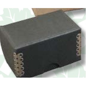 Business Card Box W/ Metal Edge (2"x3 1/2"x2 1/4")