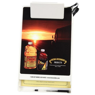 Letter Size Clipboard w/ Storage Box & Light Clip