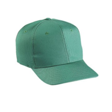 6 Panel Solid Color Cotton Twill Cap