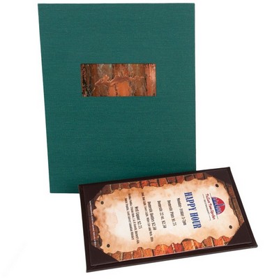 Book Cloth Single Panel Pocket Menu Cover (8 1/2"x11")