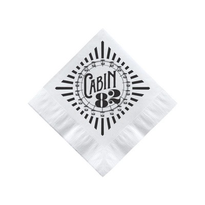 Beverage Napkin - White - Hi-Speed