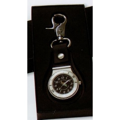 Clip On Watch w/ Leather Fob/ Back Emblem & 7/8" Club Lorente Ball Marker