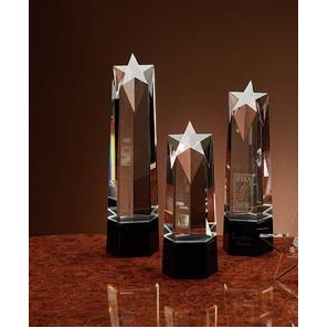 10" Jet Crystal Ultra Star Award