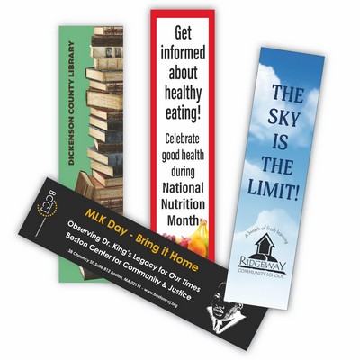 12 Point Laminated Card Stock Bookmark (1 1/4"x5")