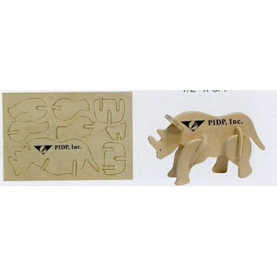 Rhino Mini-Logo Puzzle (4 5/8"x3"x1/8")