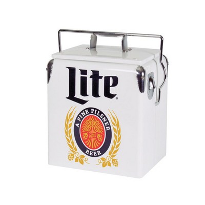 12 Can Retro Metal Cooler