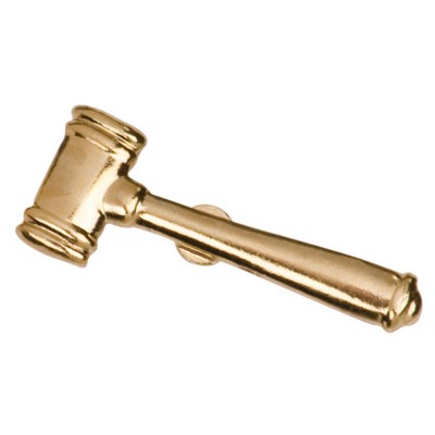 Chenille Insignia Pin - "Gavel"