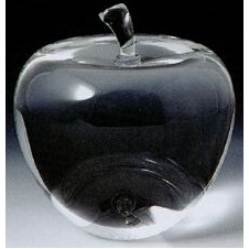 Optic Crystal Apple Figurine