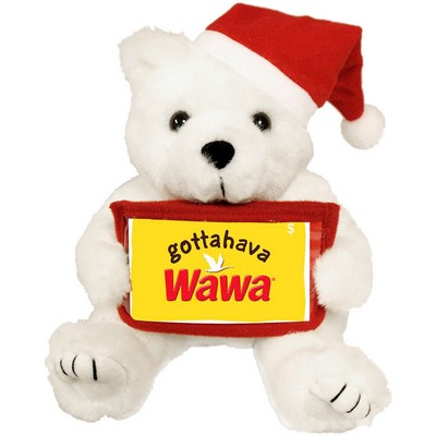 8" Santa Bear w/Gift Card Holder Stuffed Animal