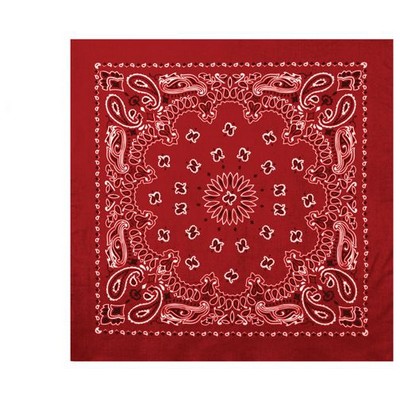 22" Navy Blue & Red Trainmen Bandana