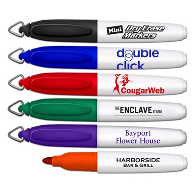 Mini Dry Erase Marker w/Key Ring Cap