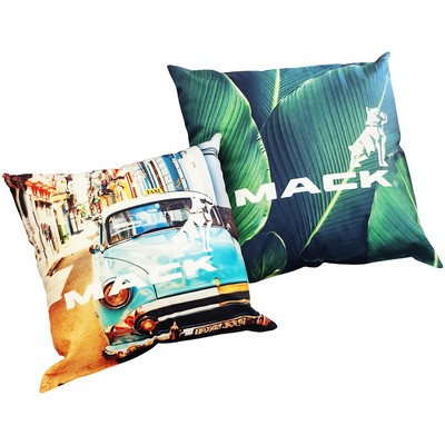 Dye Sublimated Matte Polyester Throw Pillow