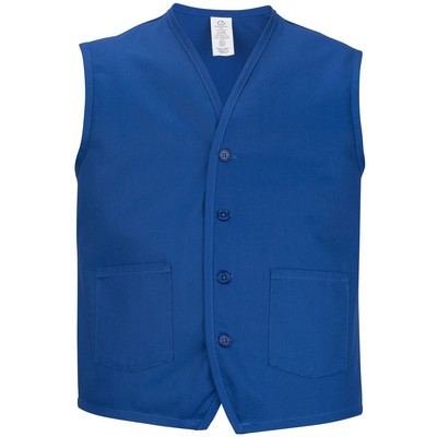 Twill Vest with Waist Pockets - Unisex