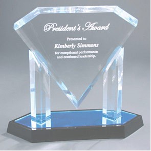 Acrylic Floating Diamond Award