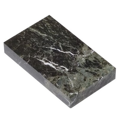 Jade Leaf Green Rectangular Marble Base (4"x¾"x3")